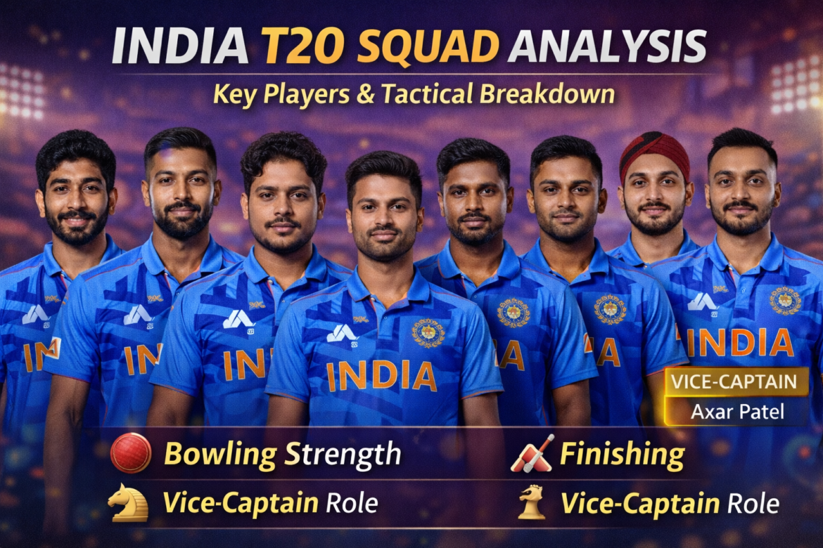 India T20 squad featuring Jasprit Bumrah Hardik Pandya Rinku Singh and Axar Patel analysis