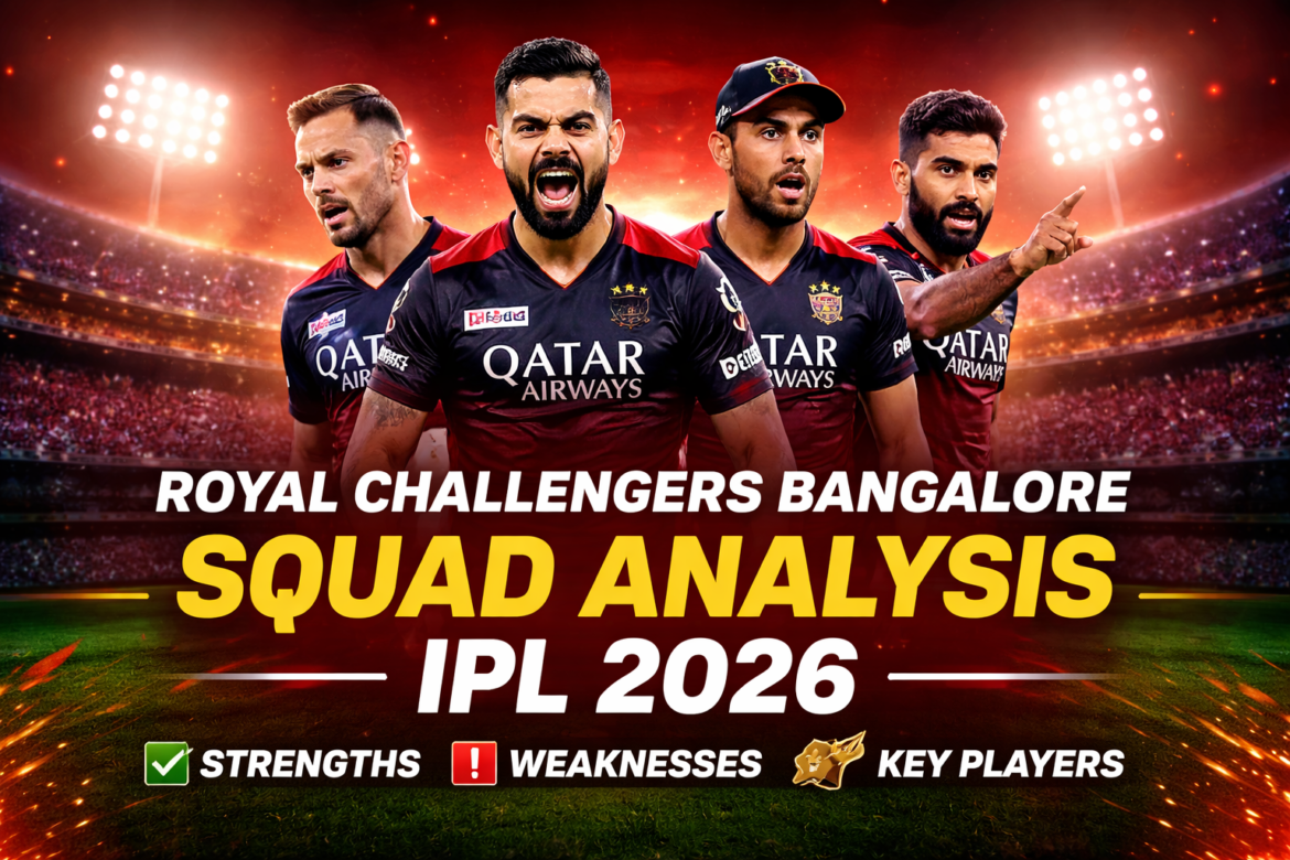 Royal Challengers Bangalore Squad Analysis IPL 2026