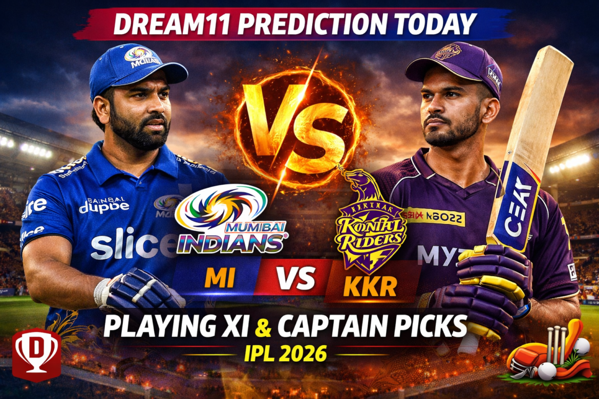 Dream11 prediction today MI vs KKR